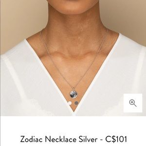 MEJURI Aquarius zodiac sterling silver necklace